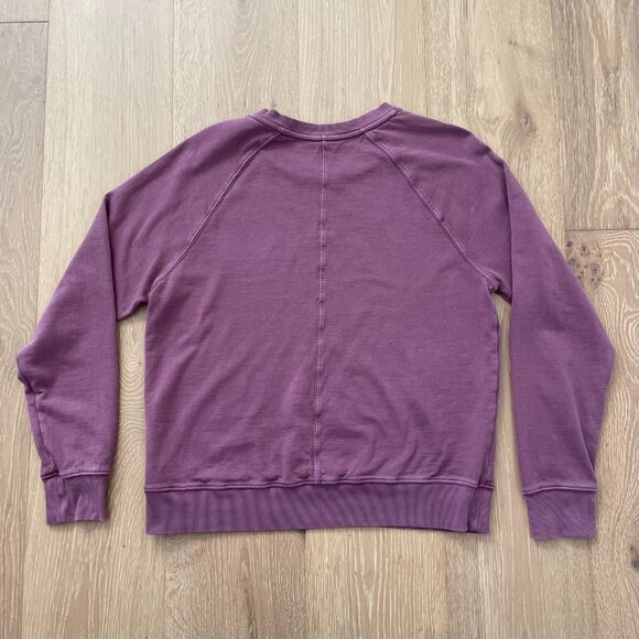Athleta Sweatshirt Women Small Sundown Antique Burgundy Plum 405162-11 - Picture 5 of 12